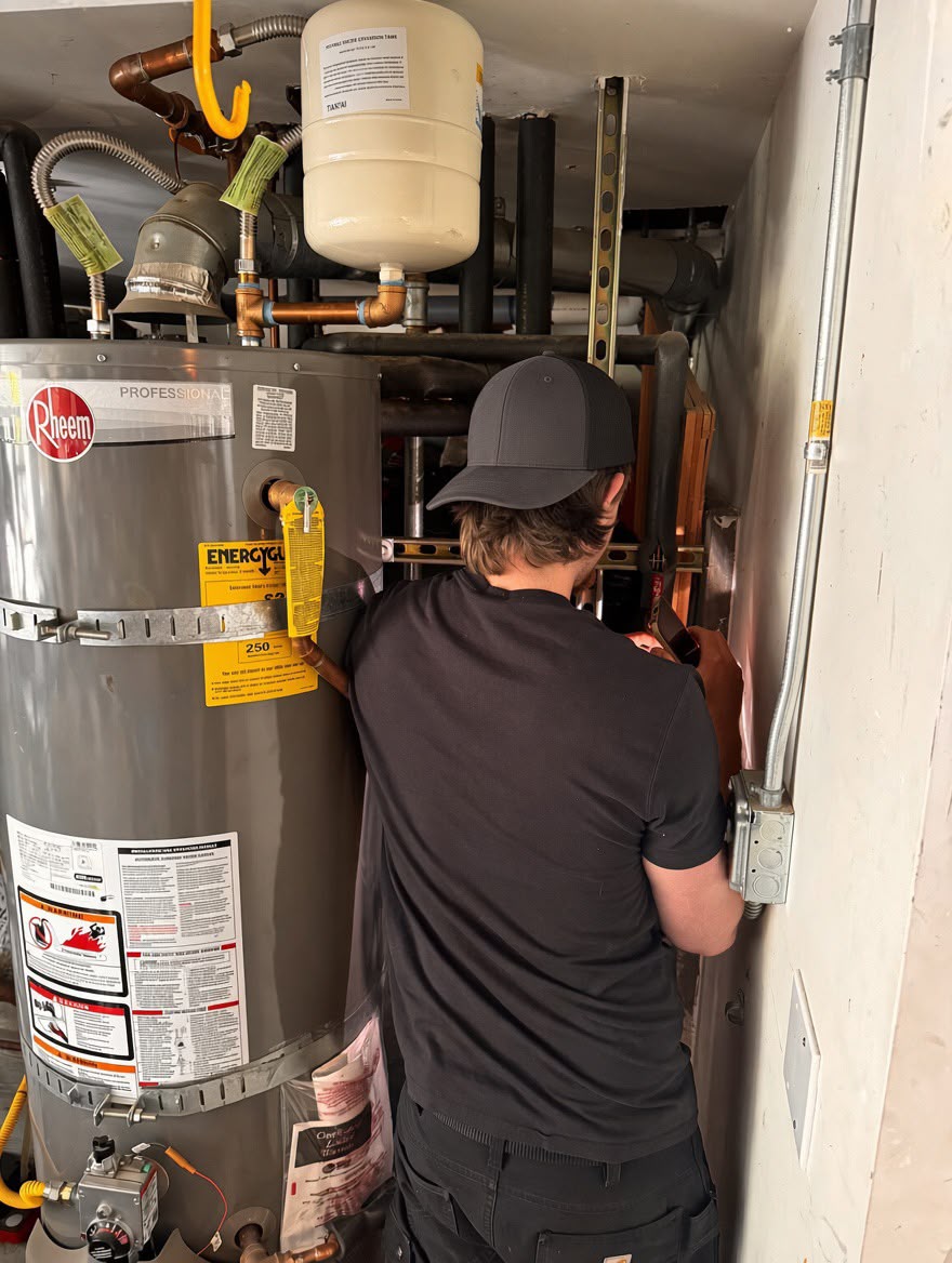 Alcatraz Plumbing technician at work